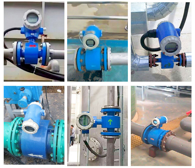 管道電磁流量計現場安裝使用圖